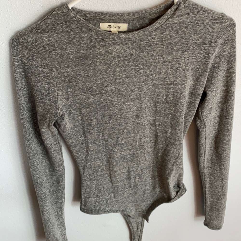 Madewell Brand new with tags gray size small bodysuit
